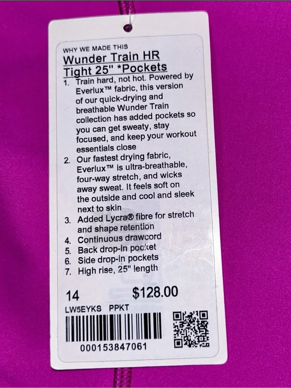 lululemon athletica nwt*lululemon*size 14*wunder